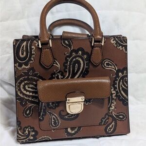 Michael Kors✨🤎🖤Brown Paisley Satchel